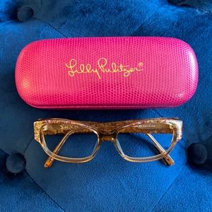 Lilly Pulitzer Faye ophthalmic frames- gently used and in excellent condition!